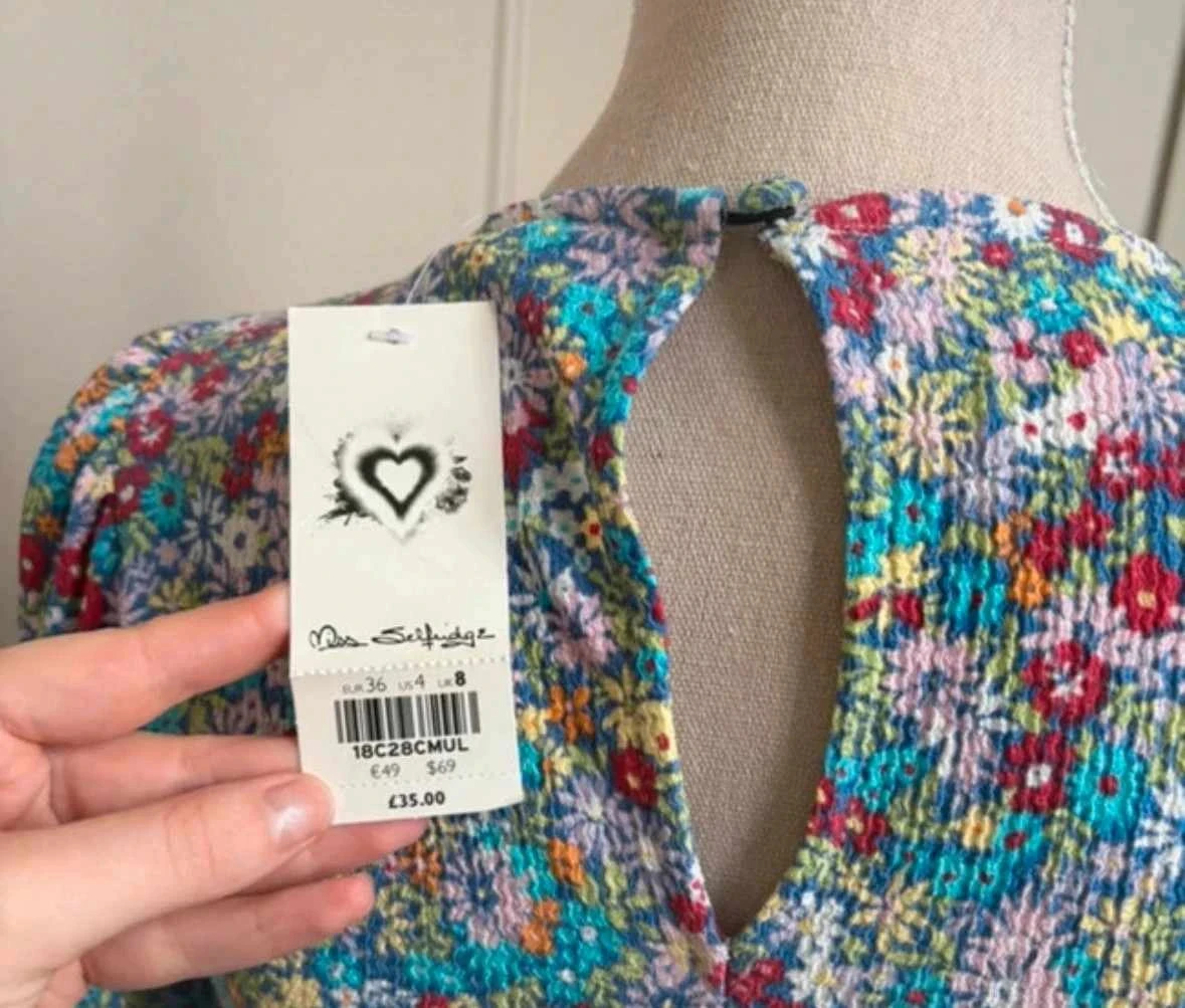 Vestido floral de manga larga – Miss Selfridge – 36 – Nuevo – photo 4